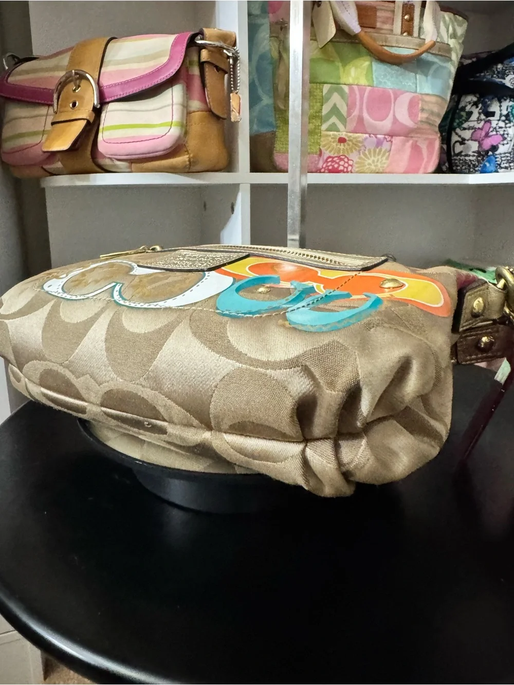 Coach Poppy ‘Pop C’ Shoulder Bag - Picture 9 of 11